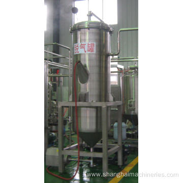 milk juice vaccum air degasser